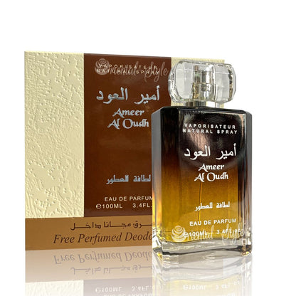 Lattafa Ameer Al Oudh 100ml EDP with Deo