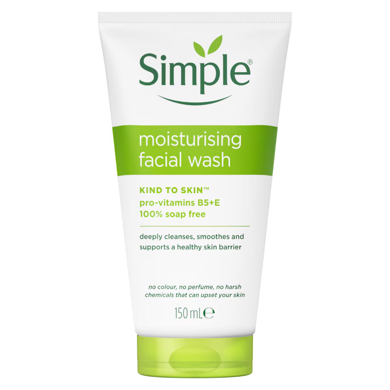 Simple Moisturising Facial Wash 150 ml Gentle Cleansing & Hydrating Care