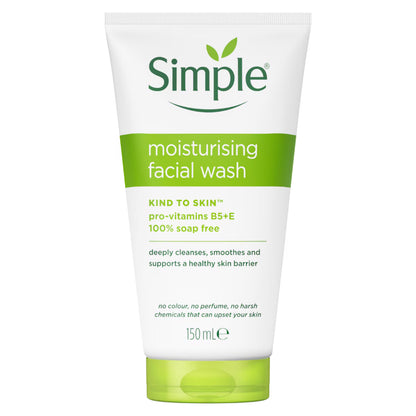 Simple Moisturising Facial Wash 150 ml Gentle Cleansing & Hydrating Care