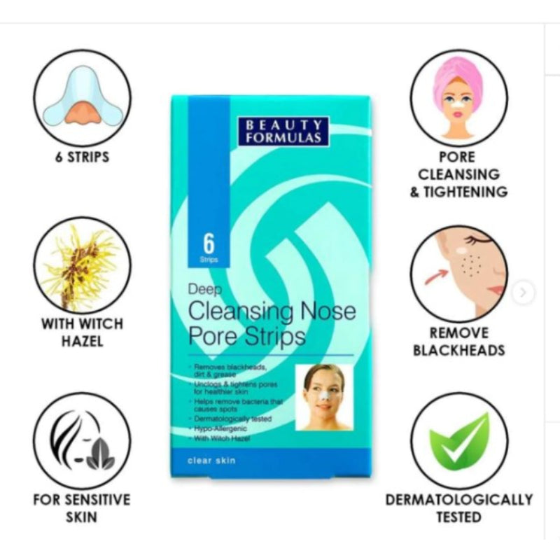 Beauty Formulas Deep Cleansing Nose Pore Strips