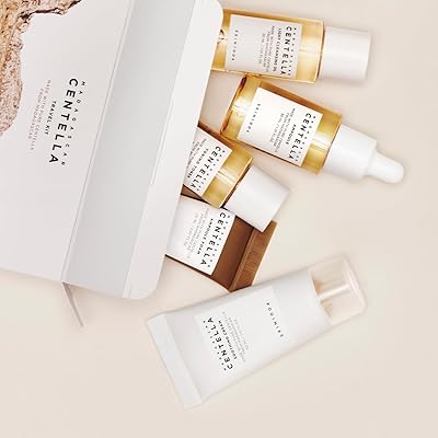 SKIN1004 Madagascar Centella Travel Kit Travel-Sized Skincare Set Soothing & Hydrating Essentials (K Beauty)
