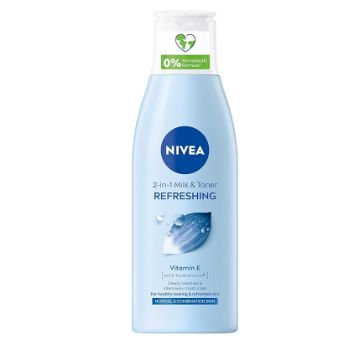 Nivea Refreshing 2 in 1 Milk & Toner Vitamin E & Hydramine For Normal & Combination Skin 200ml