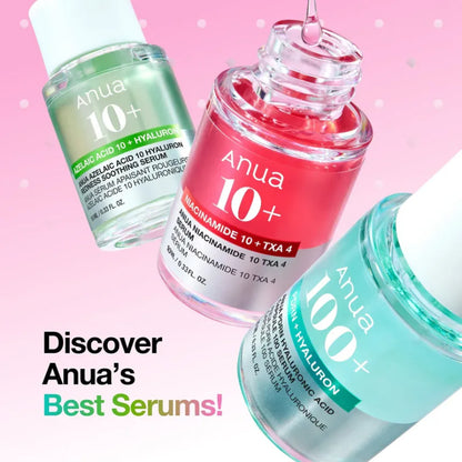 Anua Serum Mini Set 10 ml Travel-Friendly Hydration & Skin Nourishment (K Beauty)