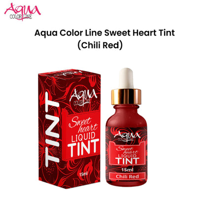 Aqua Color Line Sweet Heart Tint (Chili Red)