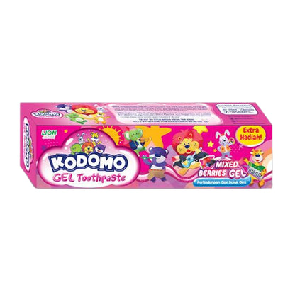 Kodomo Lion Japan Mixed Berries Gel Toothpaste 45g Extra Gift Gentle Cavity Protection for Kids
