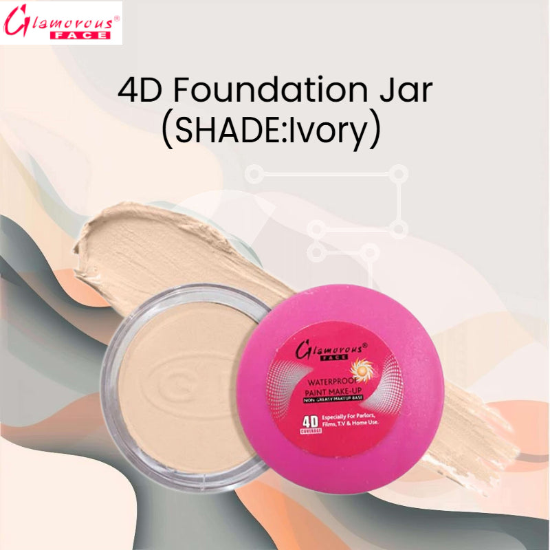 Glamorous Face 4D Foundation Jar (Shade:Ivory)