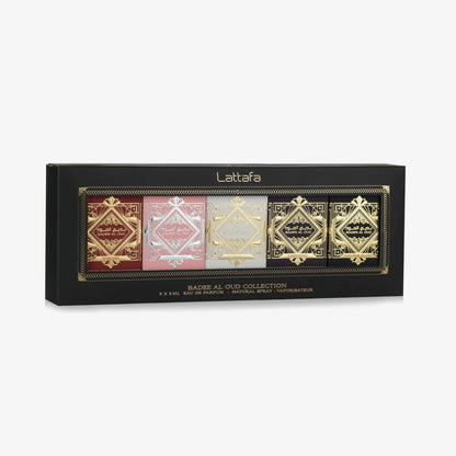 Badee Al Oud Collection By Lattafa EDP 5 x 5ml For Men & Women