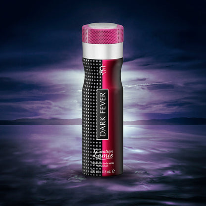 Lamis Creation Dark Fever Body Spray for Women 200ml – Long Lasting Fragrance Deodorant Mist for Fresh & Elegant Scent