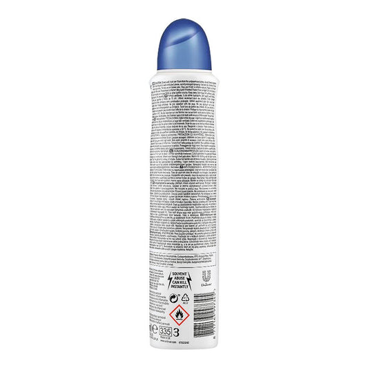 Dove 48H Original Deodorant Spray for Women 150 ml 0% Alcohol & Long-Lasting Freshness