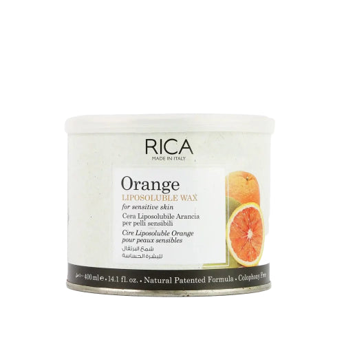 RICA Orange Liposoluble Wax For Sensitive Skin 400ML