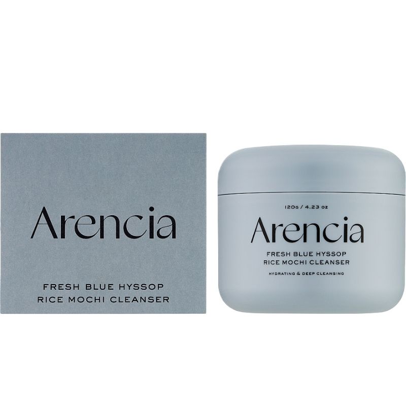 Arencia Fresh Blue Hyssop Rice Mochi Cleanser 120 g Gentle Cleansing & Hydrating Care (K Beauty)