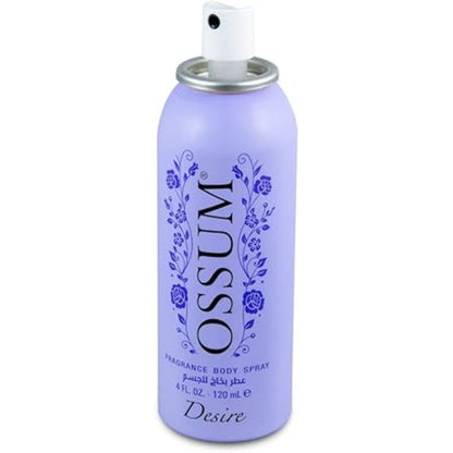 Ossum Desire Fragrance Body Spray 120ml - Long Lasting Fresh Floral Fruity Scent for Women