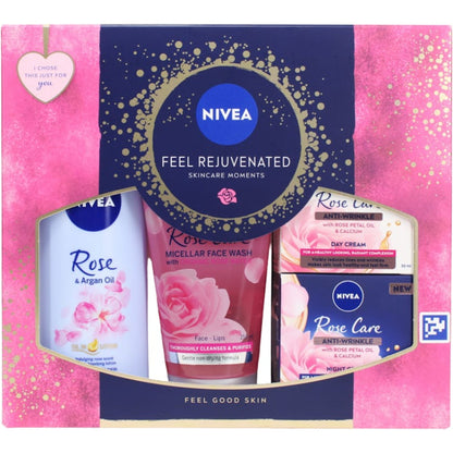 Nivea Feel Rejuvenated Skincare Moments 4-Piece Gift Set