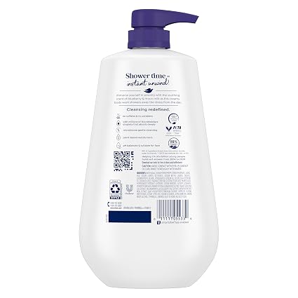Dove Body Wash Unwind with MicroMoisture, Blueberry & Moon Milk, 30.6 oz 904 ml