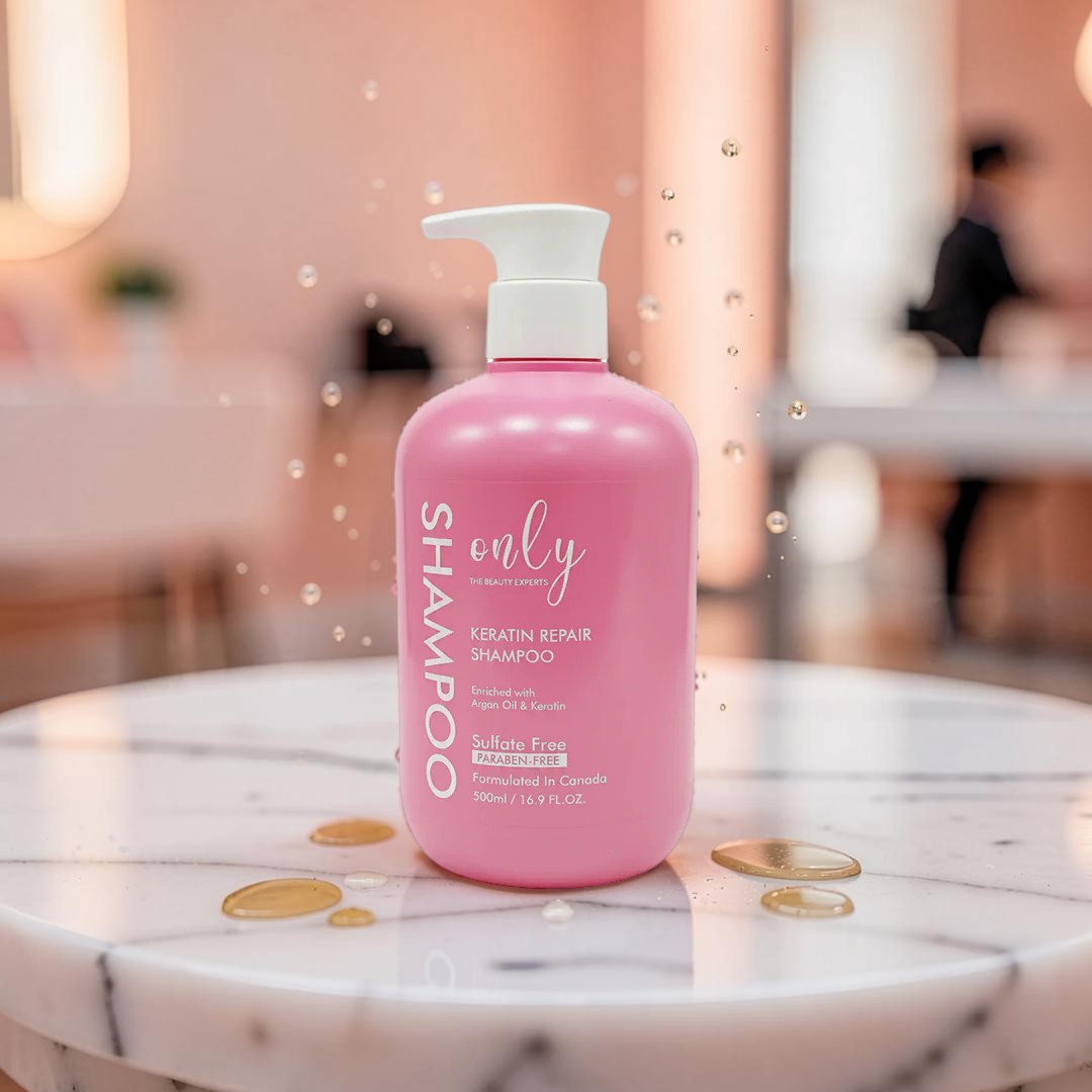Only Keratin Repair Shampoo 500ml – Deep Nourishing Hair Care Shampoo for Damaged Hair Repair, Frizz Control, Smooth Silky Ha