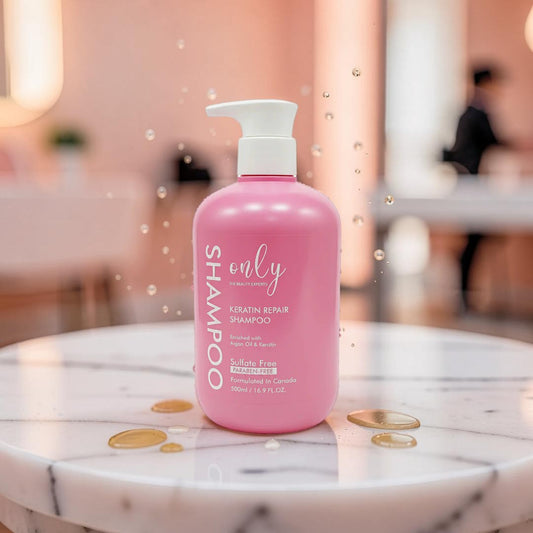 Only Keratin Repair Shampoo 500ml - Deep Nourishing Hair Care Shampoo for Damaged Hair Repair, Frizz Control, Smooth Silky Ha