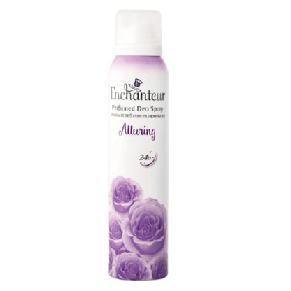 Enchanteur Alluring Perfumed Deodorant Spray 150ml – Long Lasting Floral Fragrance Body Spray for Women Fresh Odor Protection