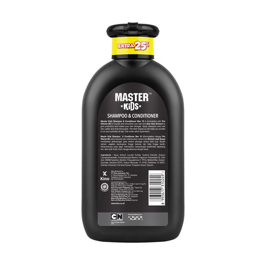 Master Kids Ben 10 Shampoo & Conditioner 150ml - Gentle Kids Hair Care 2-in-1 Formula for Soft Smooth Hair, Tear-Free Cleansi