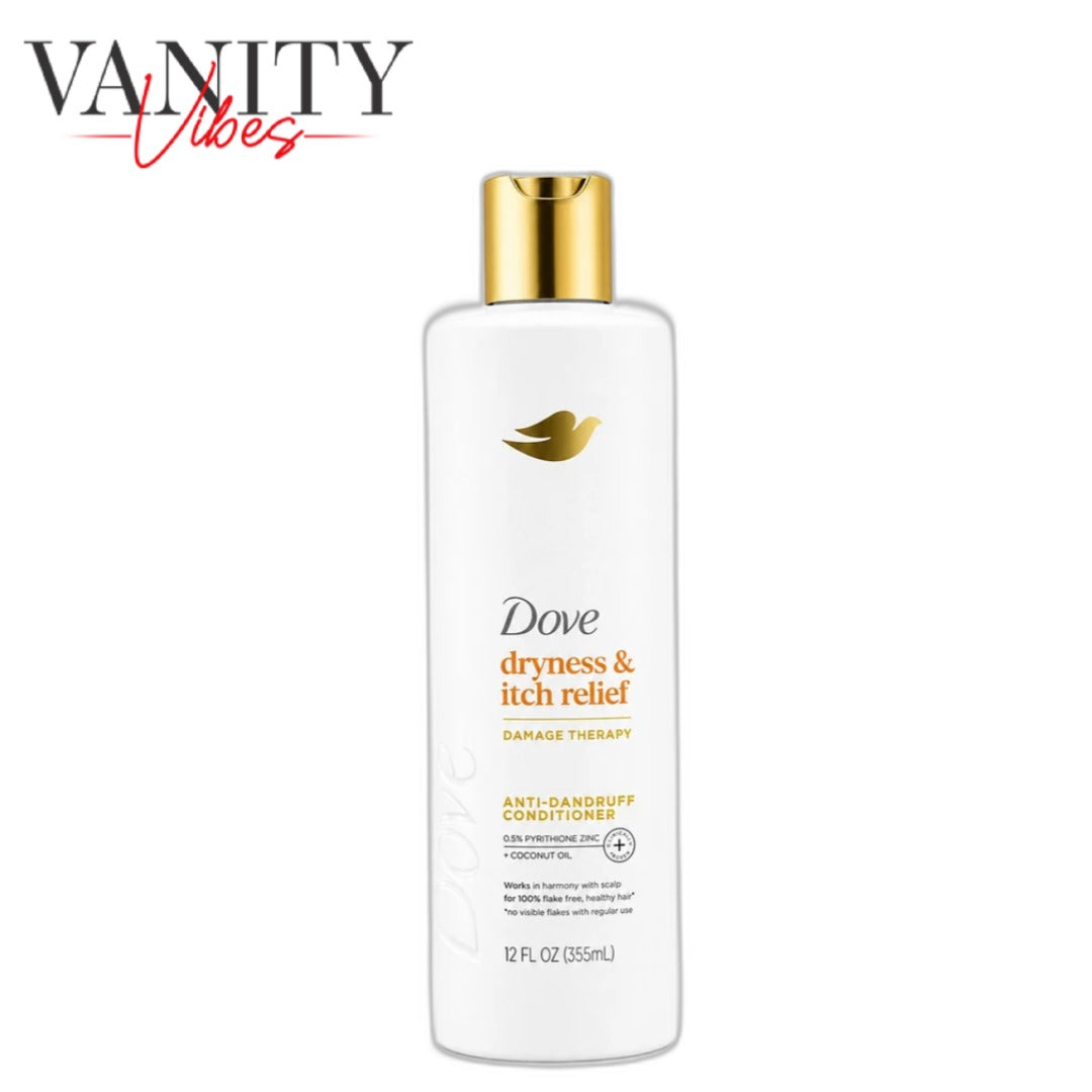 Dove Anti-Dandruff Dryness & Itch Relief Conditioner 355ml - Moisturizing Conditioner for Dry, Itchy & Flaky Scalp (USA)