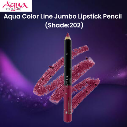Aqua Color Line Jumbo Lipstick Pencil (Shade:202)