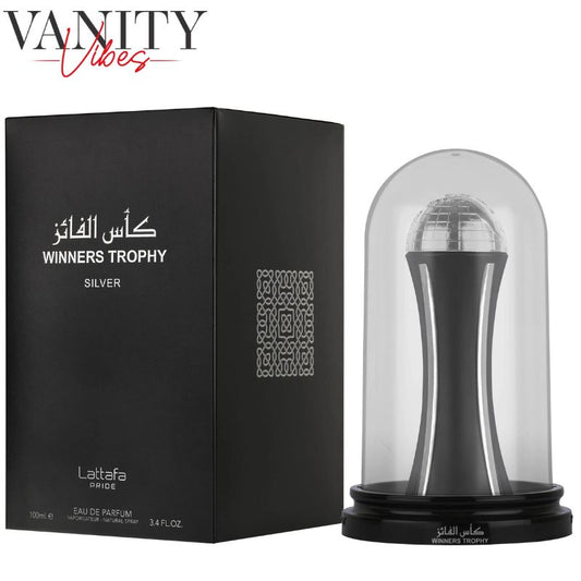 Lattafa Winners Trophy Silver Pride Eau De Parfum 100ml Masculine Fresh & Woody Fragrance
