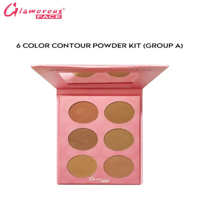 Glamorous Face 6 Color Contour Powder Kit (Group A)