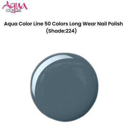 Aqua Color Line 50 Colors Long Wear Nail Polish (Shade:224)