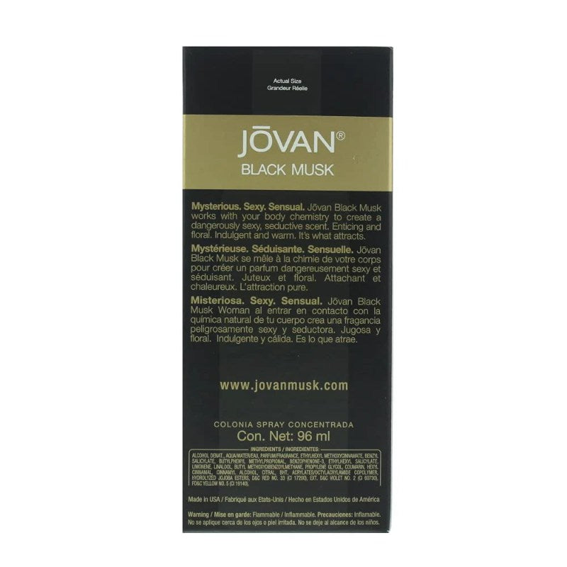 Aris Perfumes Jovan Musk EDC Women Black-96ml