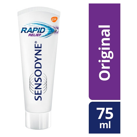 Sensodyne Rapid Relief Toothpaste 75ml Fast Relief for Sensitive Teeth