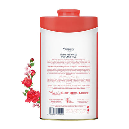 Yardley London Royal Red Rose Perfumed Talcum Powder 250g