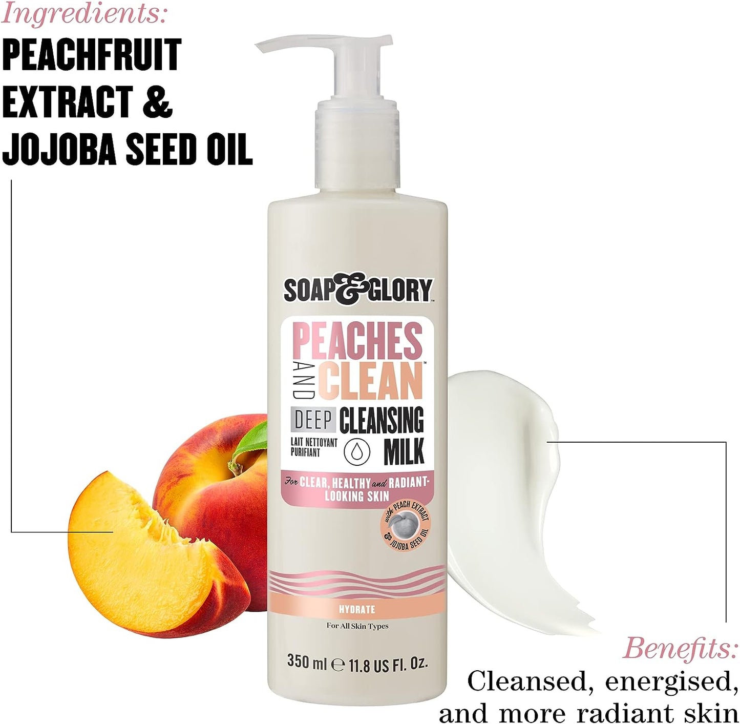 Soap & Glory Peaches And Clean Deep Cleansing Milk 350ml
