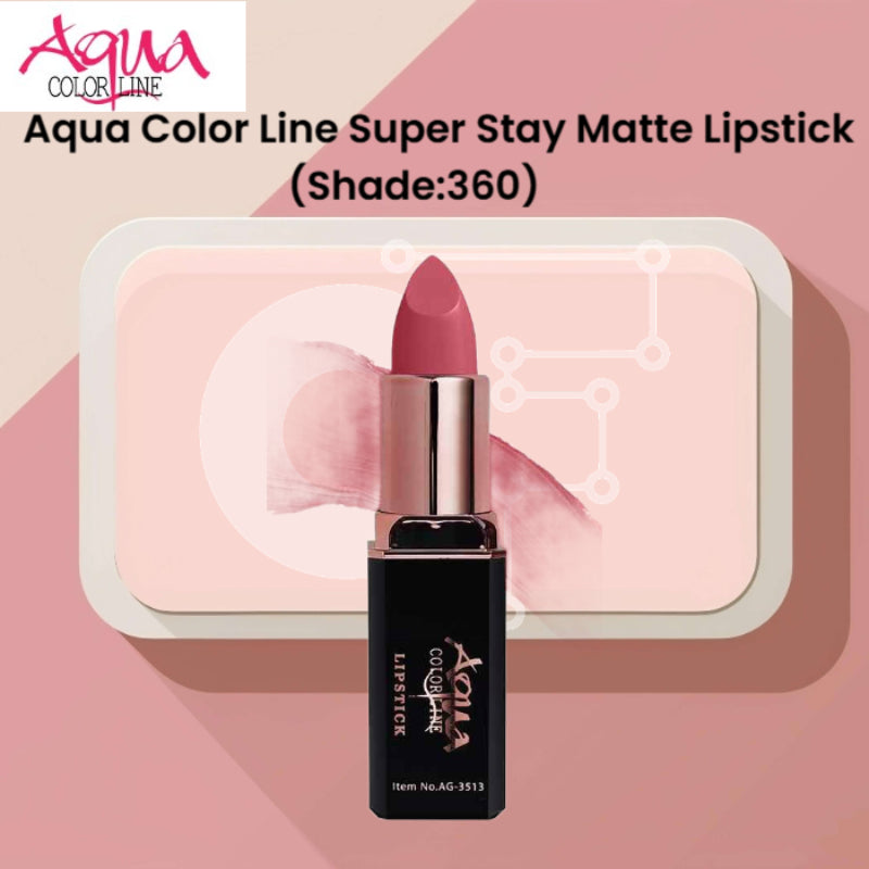 Aqua Color Line Super Stay Matte Lipstick (Shade:360)