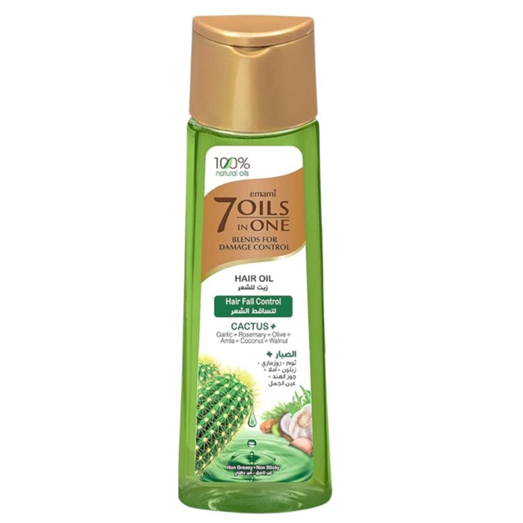 Emami 7 Oils in One Hair Fall Control Cactus Oil 100ml – Nourishing Hair Care Oil for Strong, Smooth, Healthy Hair & Hair Fal