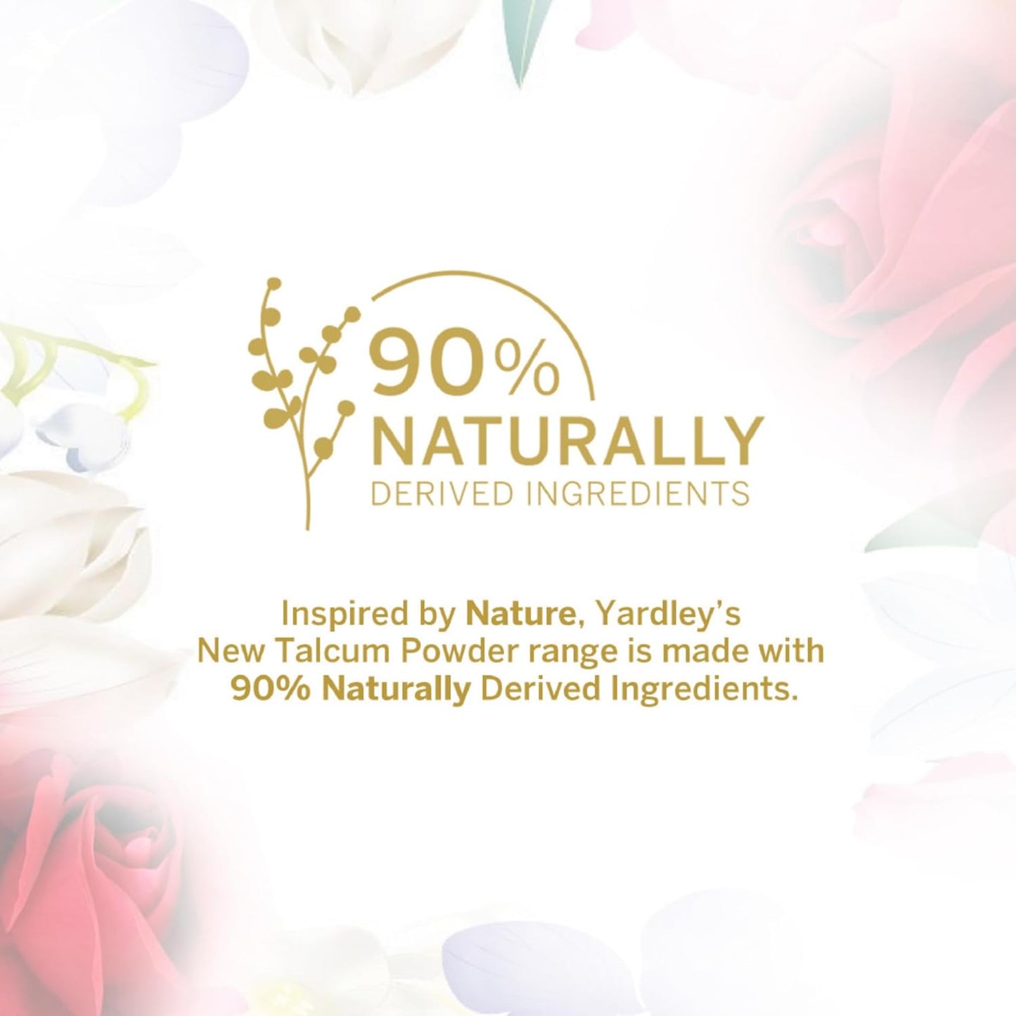 Yardley London Royal Red Rose Perfumed Talcum Powder 125g - Luxury Floral Rose Fragrance Body Talc for Long Lasting Freshness