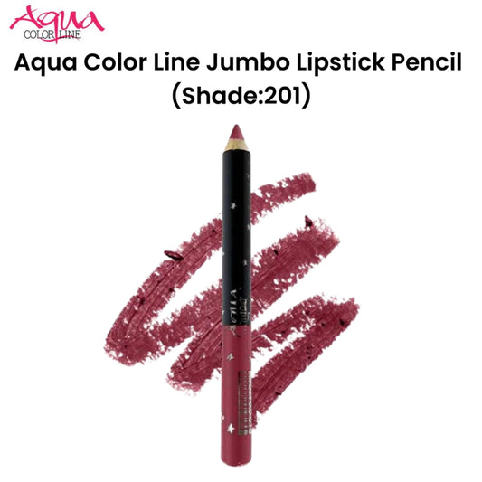 Aqua Color Line Jumbo Lipstick Pencil (Shade:201)