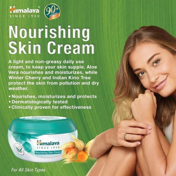 Himalaya Nourishing Skin Cream 50ml – Deep Moisturizing Daily Cream for Soft, Smooth & Healthy Glowing Skin