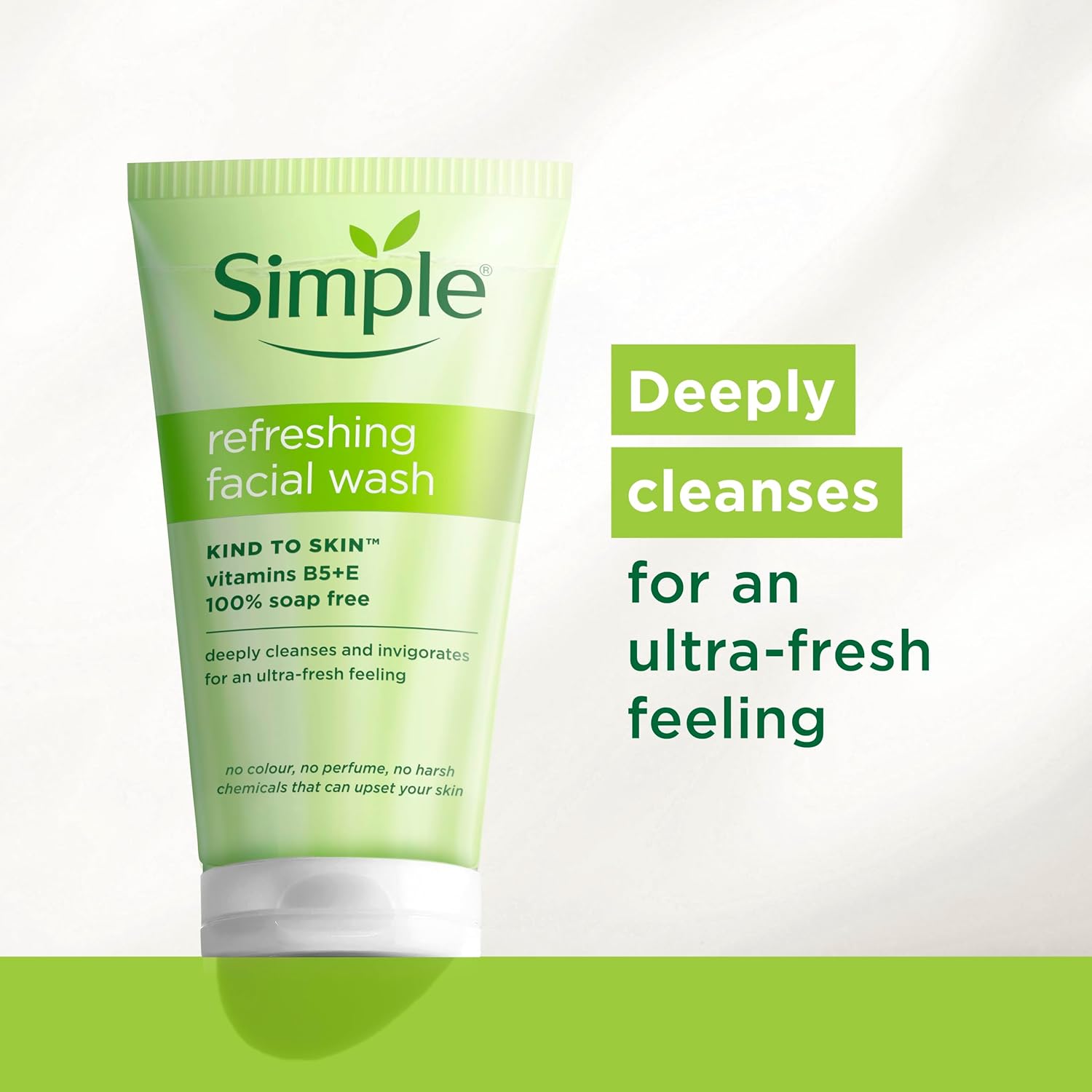 Simple Refreshing Facial Wash 150 ml Gentle Cleansing & Fresh Skin Feel