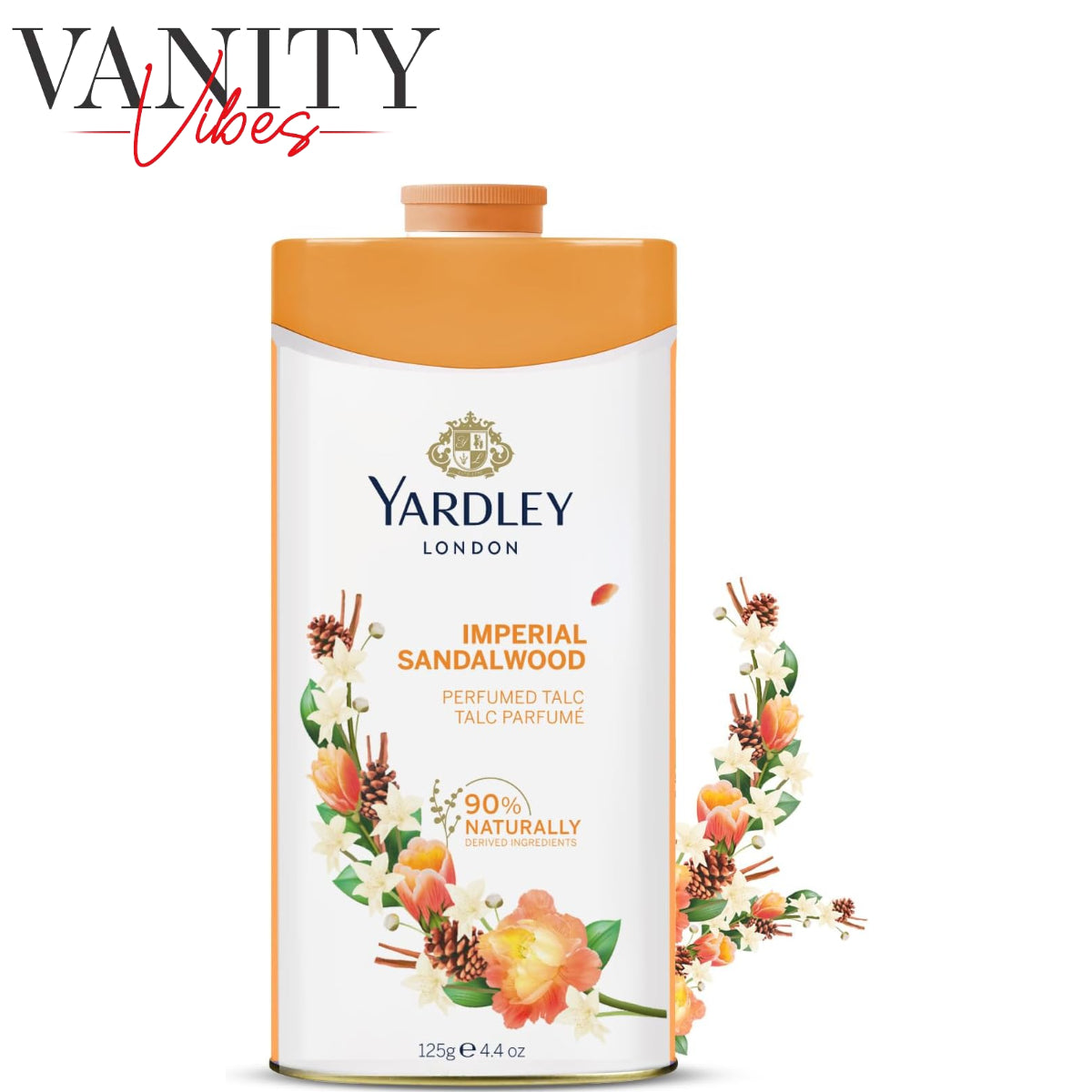 Yardley London Imperial Sandalwood Perfumed Talcum Powder 125g