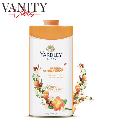 Yardley London Imperial Sandalwood Perfumed Talcum Powder 125g