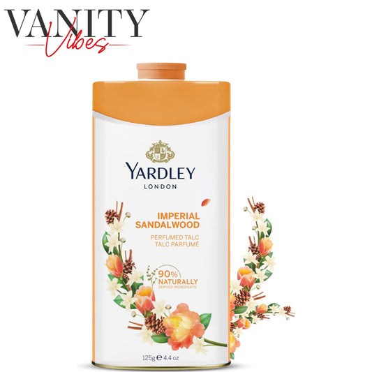 Yardley London Imperial Sandalwood Perfumed Talcum Powder 125g