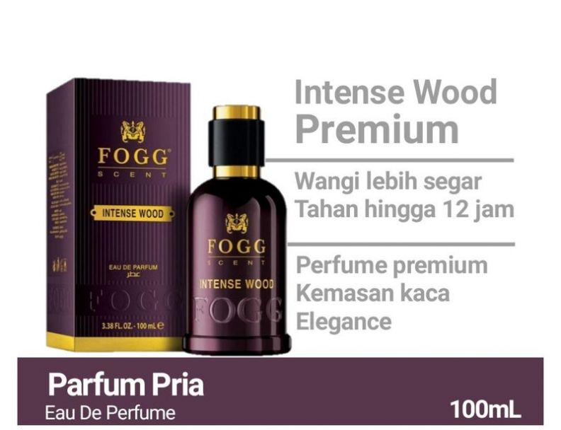 Fogg Scent Intense Wood Perfume for Men EDP 100ml - Long Lasting Eau de Parfum with Rich Woody Masculine Fragrance