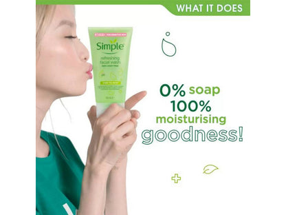 Simple Kind to Skin Facial Wash Refreshing 50ml uk