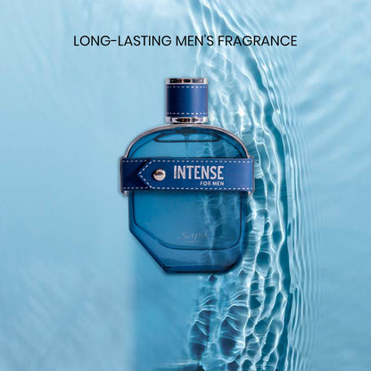 Sapil Intense EDT Perfume for Men 100ml - Long Lasting Masculine Fragrance with Fresh Woody Aromatic Notes for Daily Wear & S