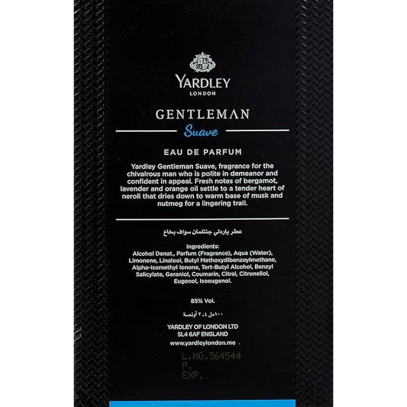 Gentleman Suave by Yardley EDP 100ml for Men