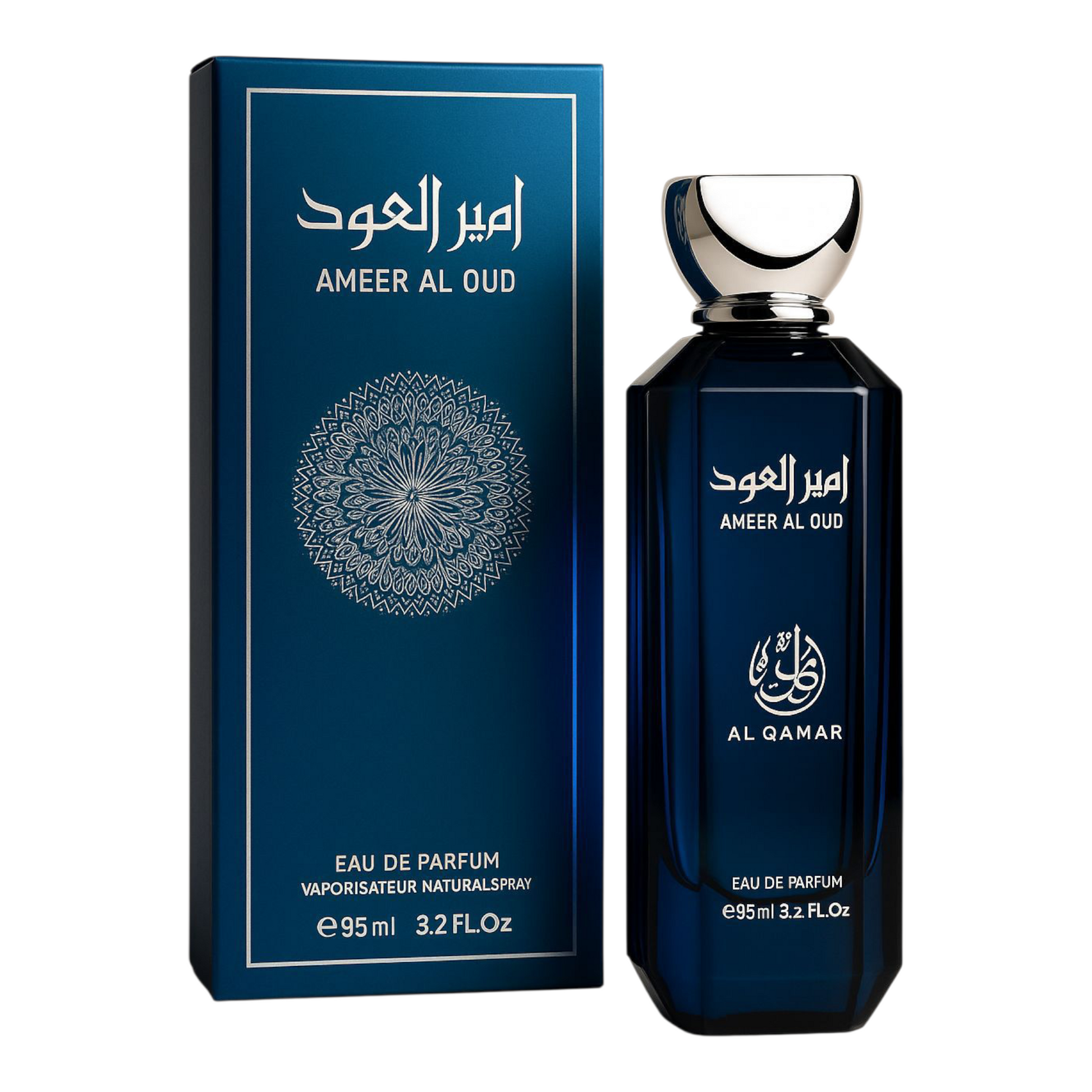 Al Qamar Ameer Al Oud Eau De Parfum 95ml – Long Lasting Luxury Arabian Oud Fragrance for Men & Women