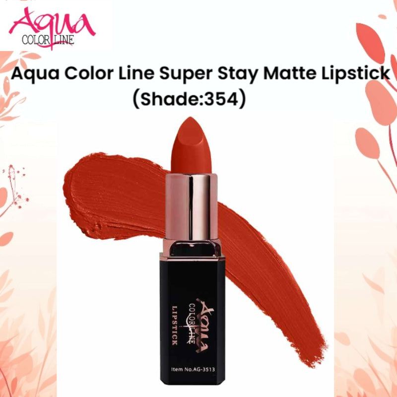 Aqua Color Line Super Stay Matte Lipstick (Shade:354)