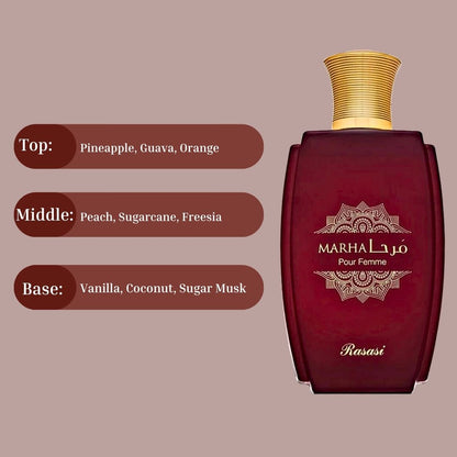 Marha by Rasasi EDP 100ML Perfume for Women