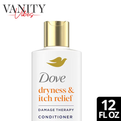 Dove Anti-Dandruff Dryness & Itch Relief Conditioner 355ml - Moisturizing Conditioner for Dry, Itchy & Flaky Scalp (USA)