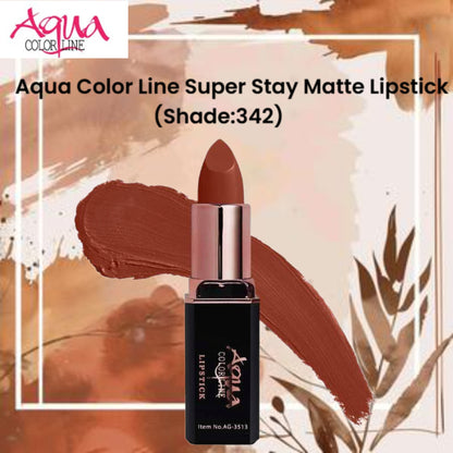 Aqua Color Line Super Stay Matte Lipstick (Shade:342)