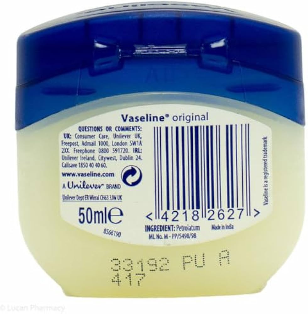 Vaseline Blue Seal Pure Petroleum Jelly Original 50ml
